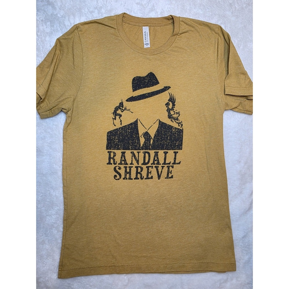 Randall Shreve Band Mustard Yellow Graphic Tee Short Sleeve Men's Size M